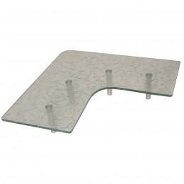 Luxo Marbre KGREC 3615 SB Tempered Glass Shelf for Kitchen Sand Blasted 